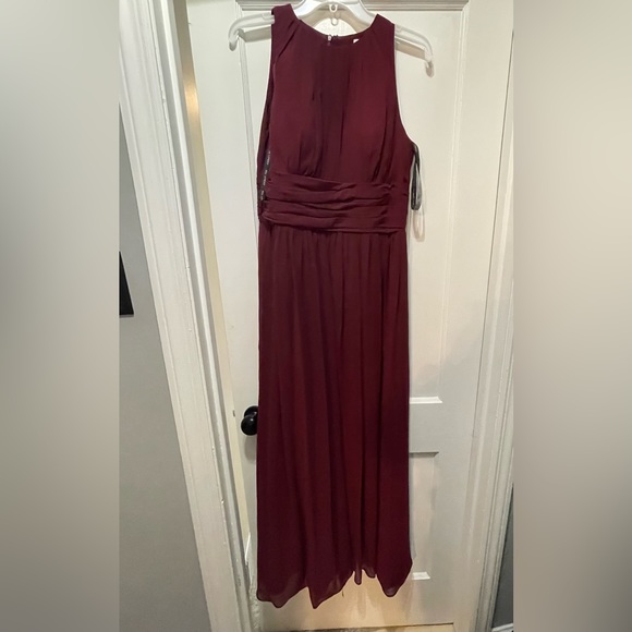 Bill Levkoff Wine Dress - size 10 - Picture 2 of 10